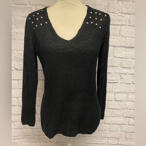 Francesca’s Collections Quinn Studded Sweater Sz S
